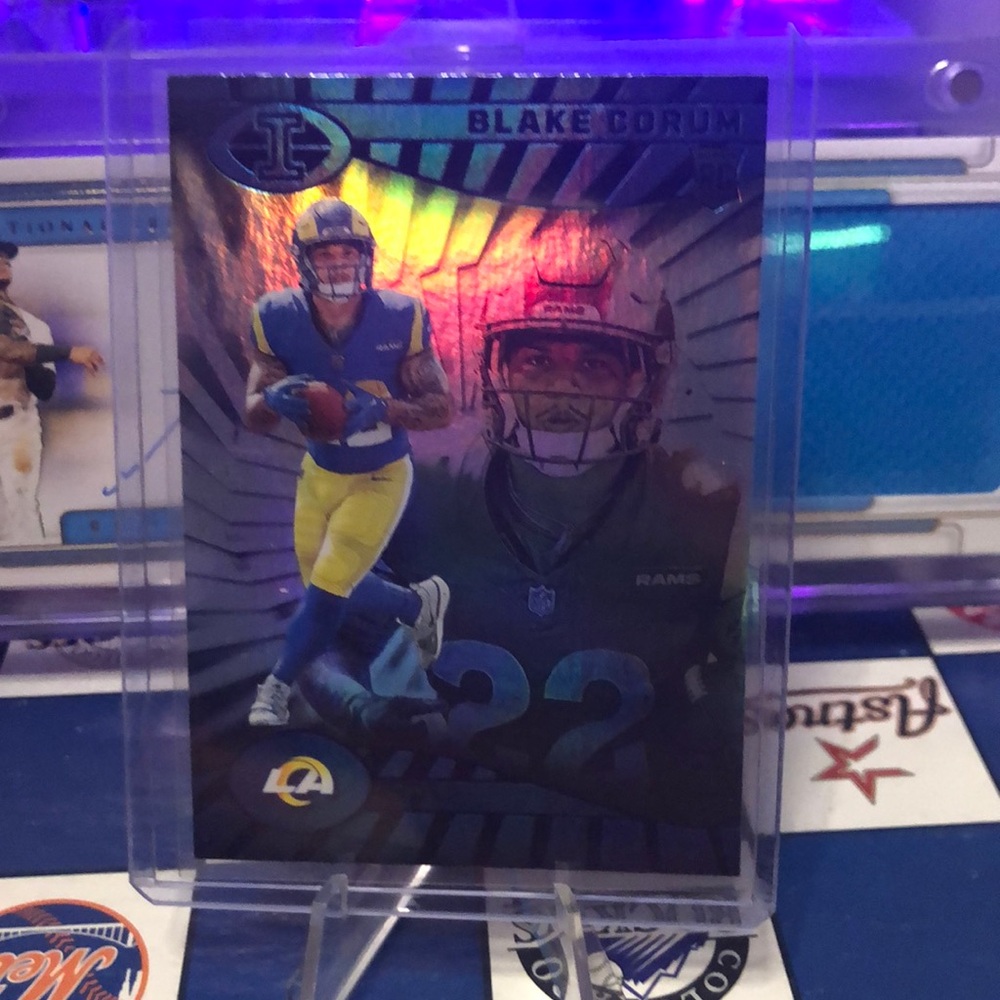 Blake corum NFL rookie Trading Card with Player Image